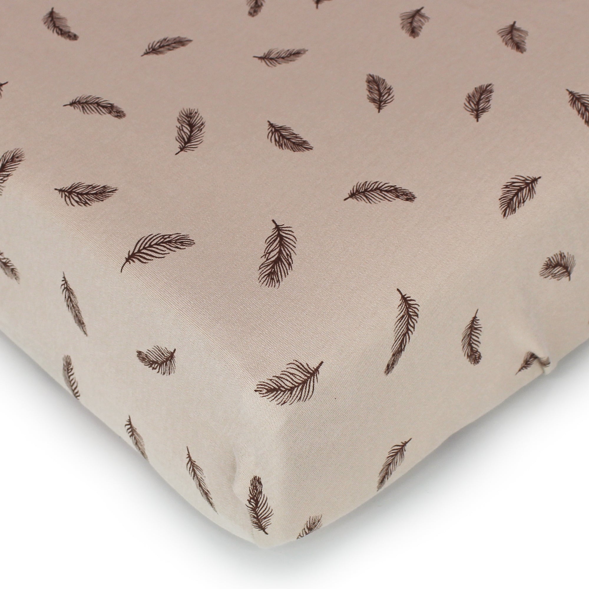 Oatmeal Feather - Organic Crib Sheets
