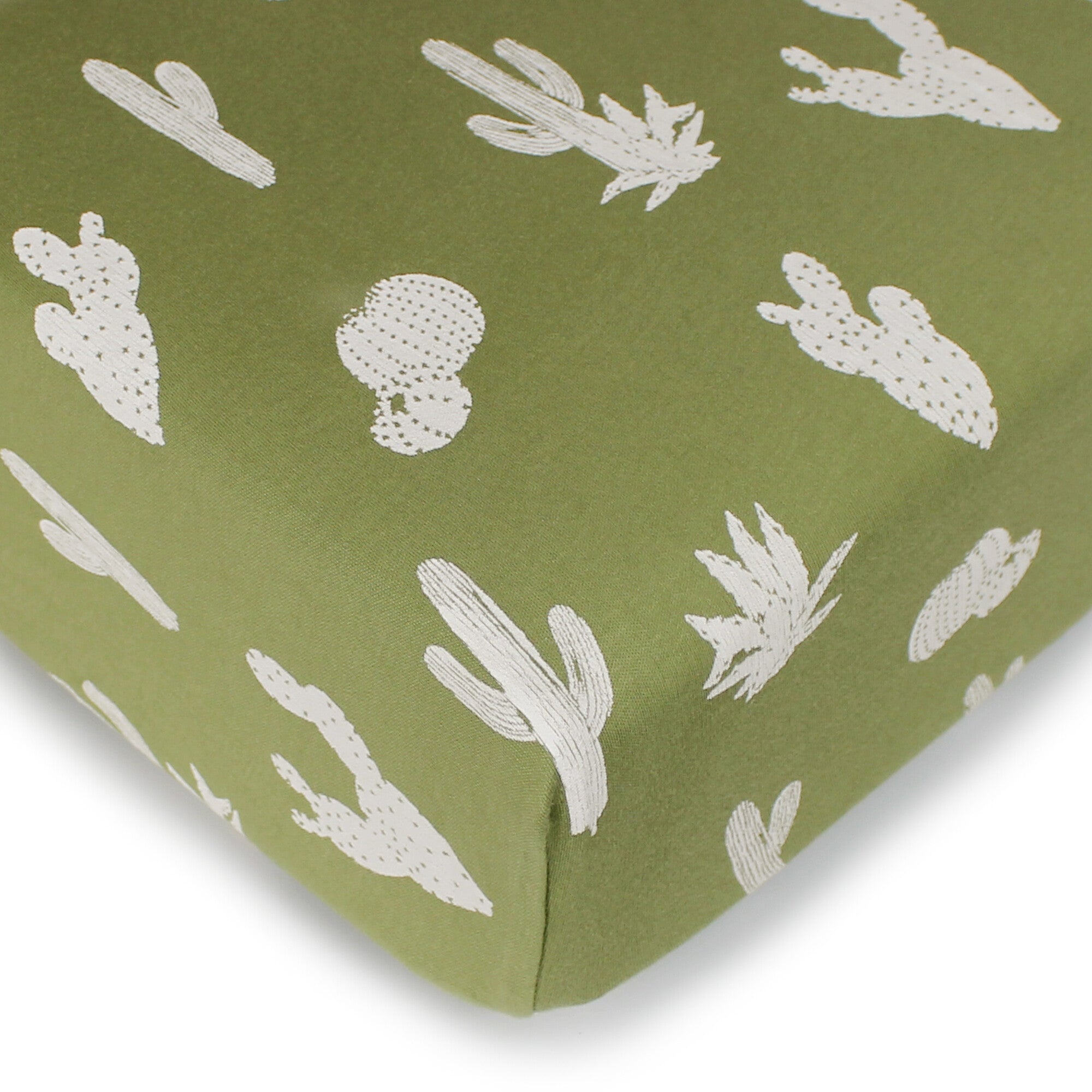 Sage Cactus - Organic Crib Sheets