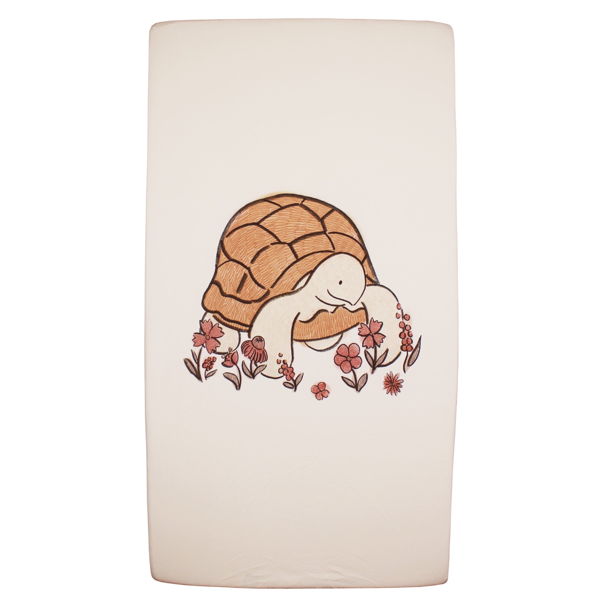 Tiny Tortoise Graphic - Organic Crib Sheets