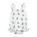 Baby Hippo - Organic Bowtie Shoulder Bodysuit