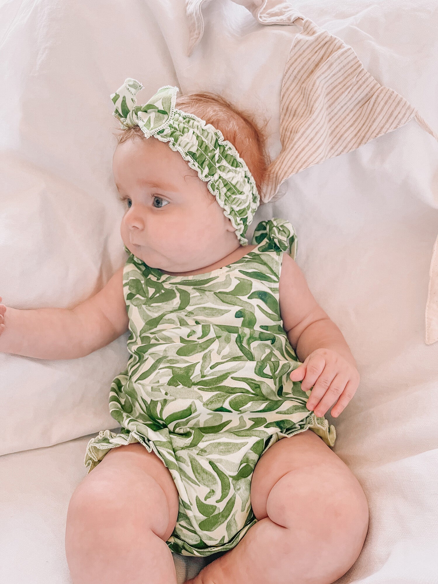 Kelp - Organic Ruffle Bodysuit