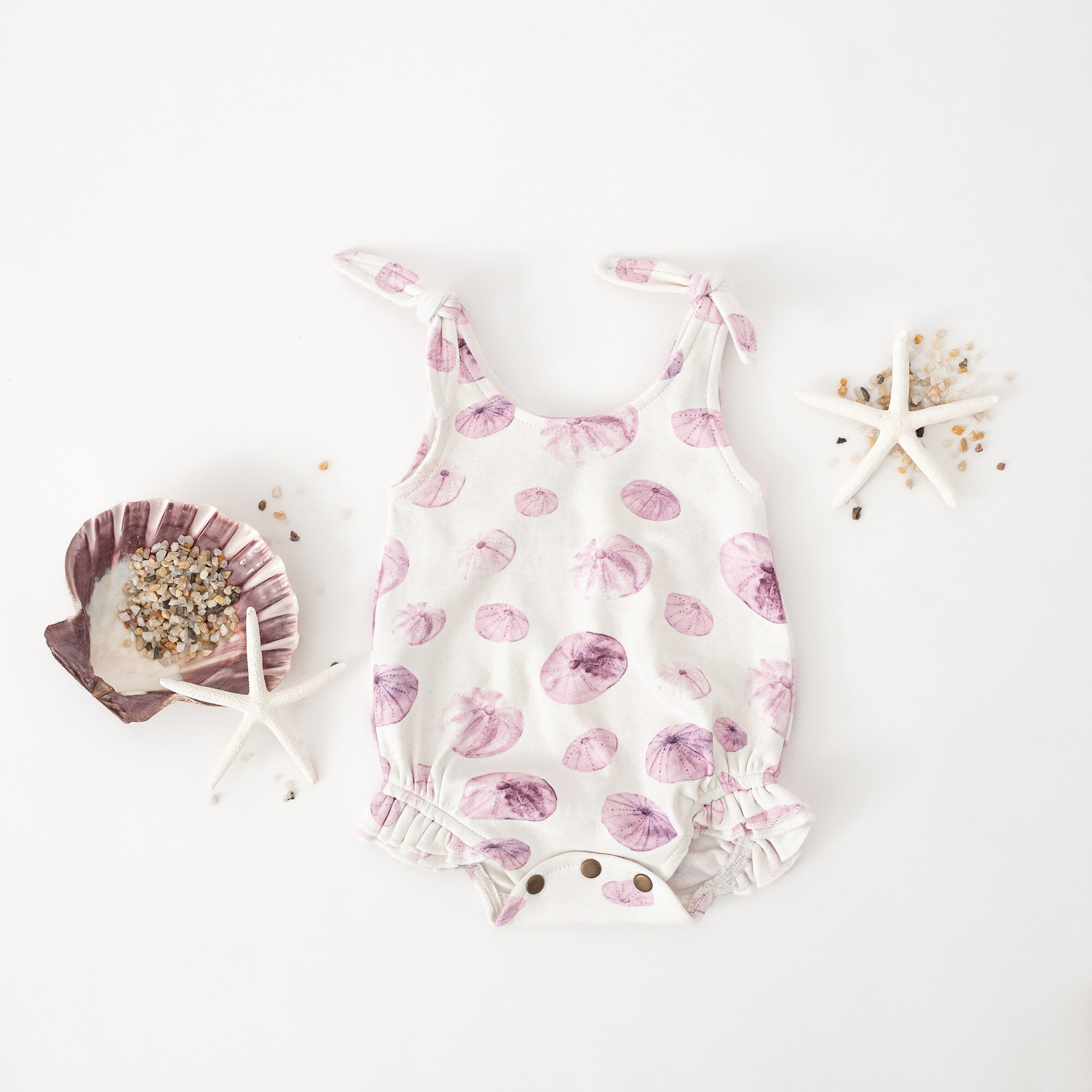 Sea Urchin - Organic Ruffle Bodysuit