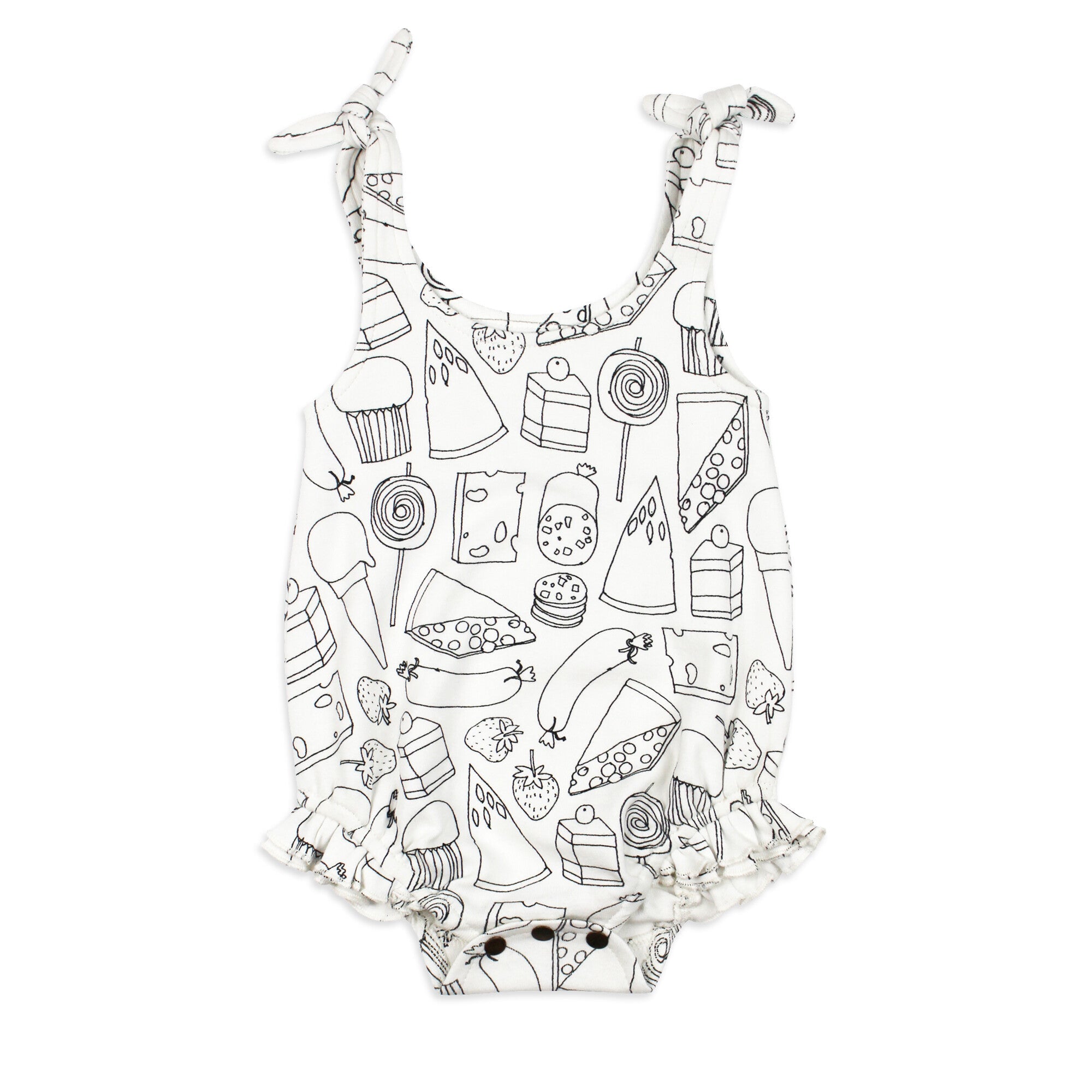 Snacks - Organic Ruffle Bodysuit