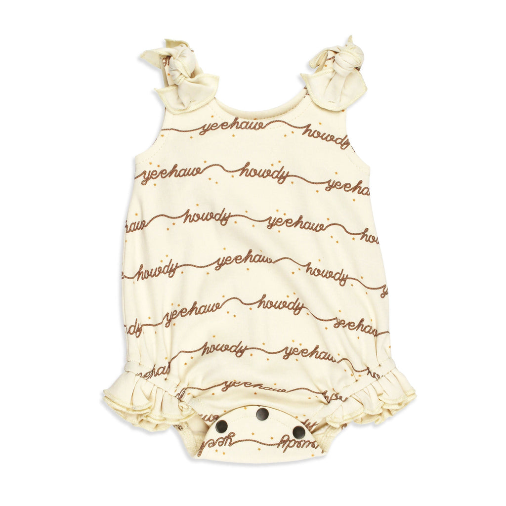 Howdy - Organic Bowtie Shoulder Bodysuit
