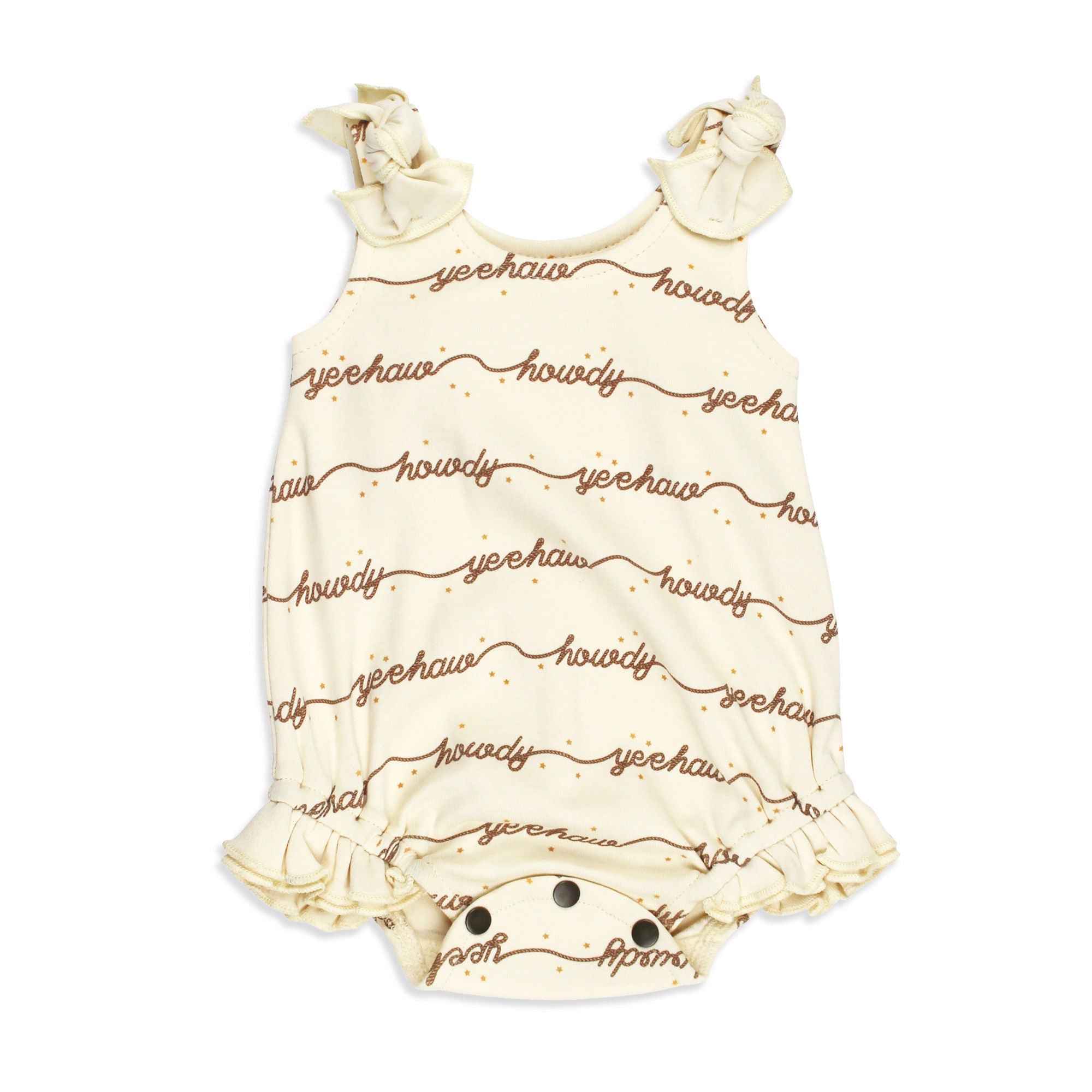 Howdy - Organic Bowtie Shoulder Bodysuit