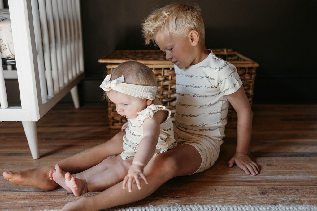Howdy - Organic Bowtie Shoulder Bodysuit
