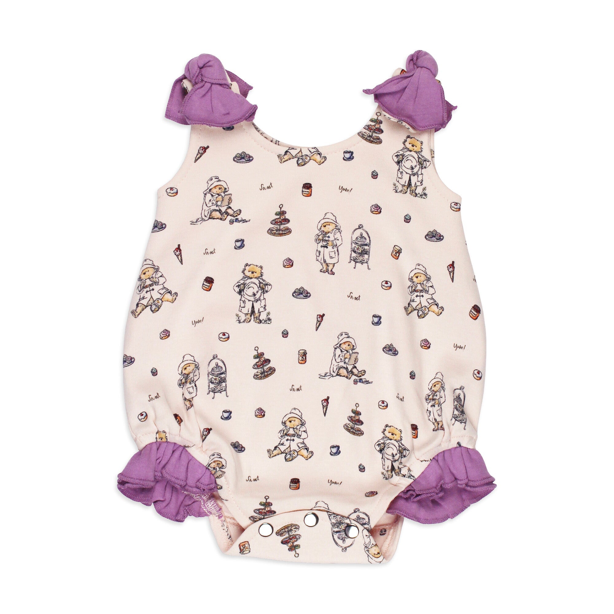 Sweet Paddington - Organic Bowtie Shoulder Bodysuit