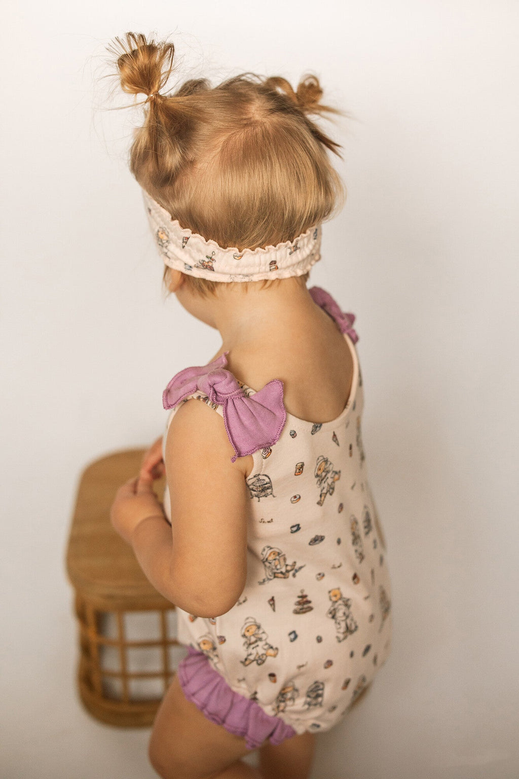Sweet Paddington - Organic Bowtie Shoulder Bodysuit