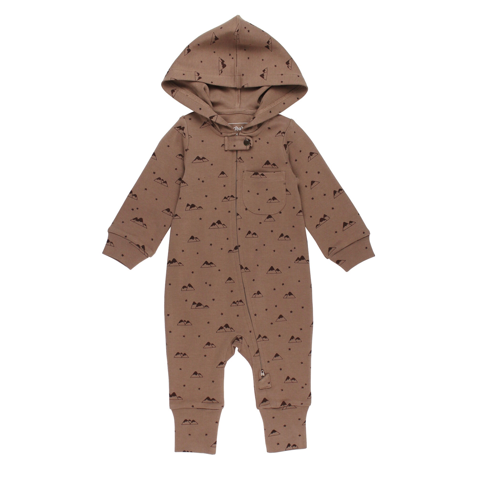 Latte Mountain - Organic Zipper Romper