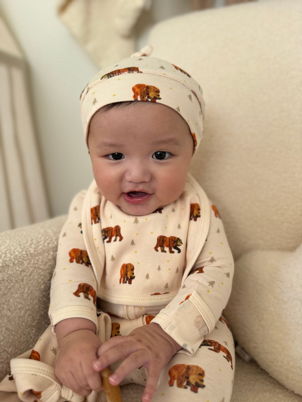 Brown Bear - Organic Knotted Hat