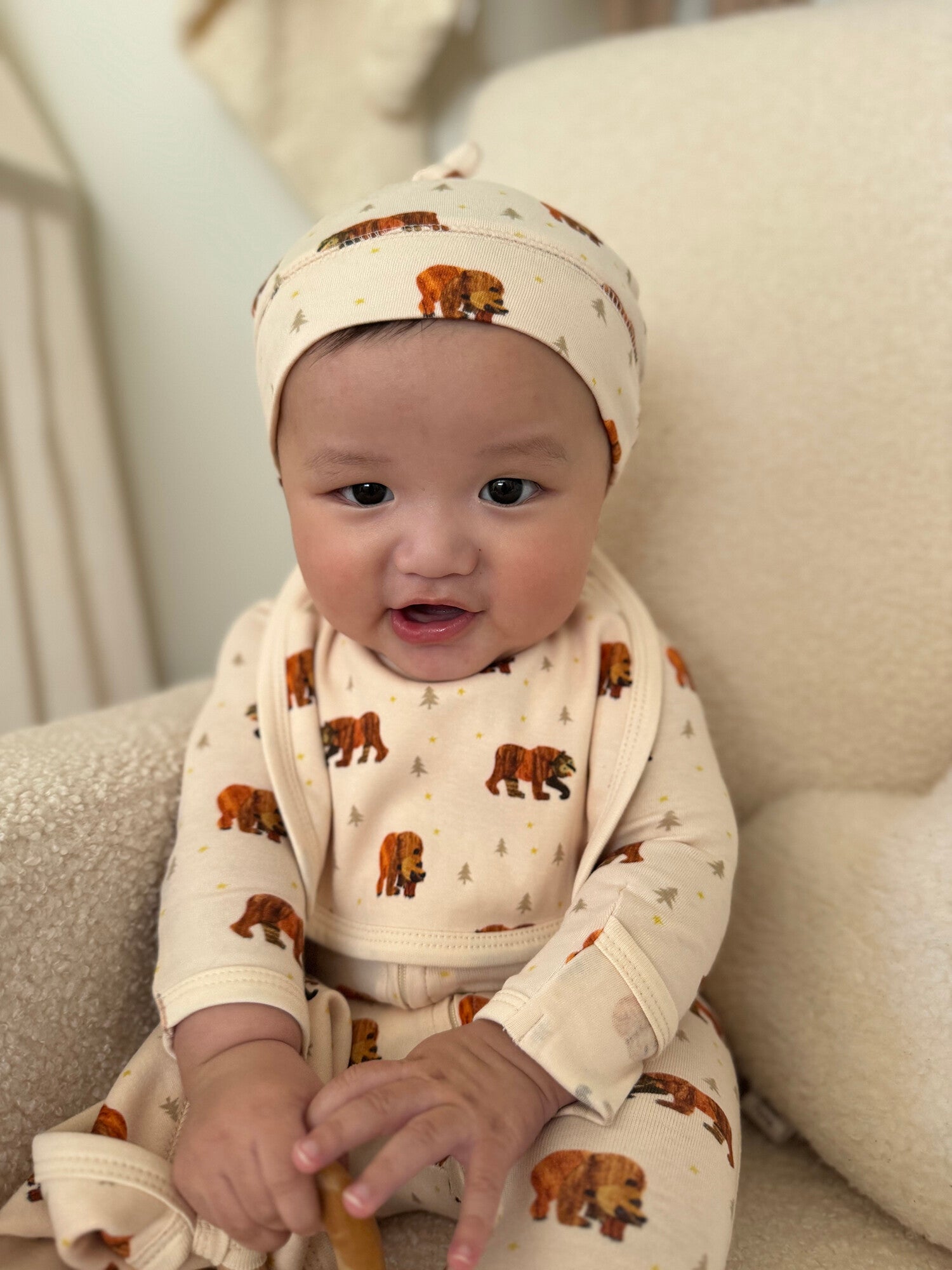 Brown Bear - Organic Knotted Hat