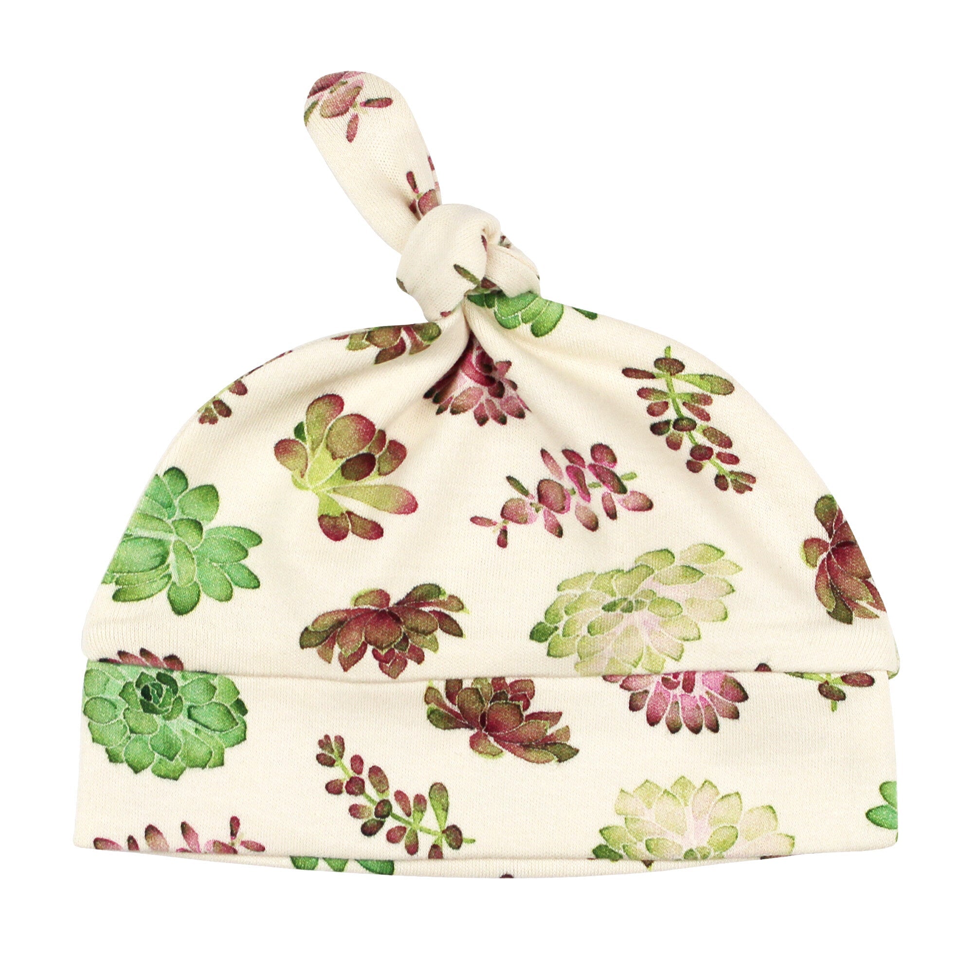 Buttercream Succulents - Organic Knotted Hat