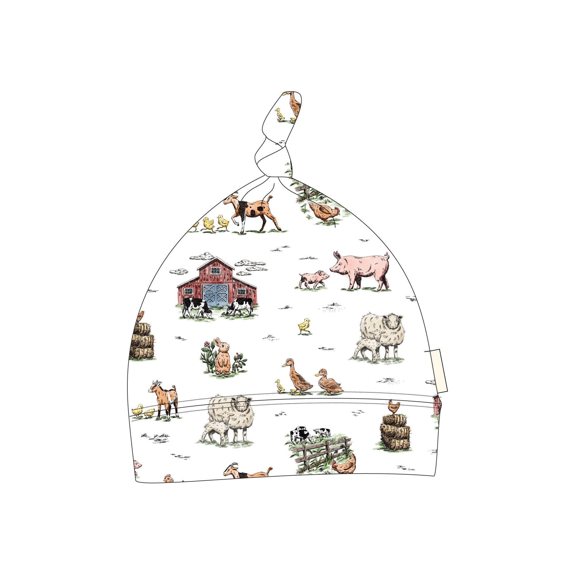Farm Friends - Organic Knotted Hat