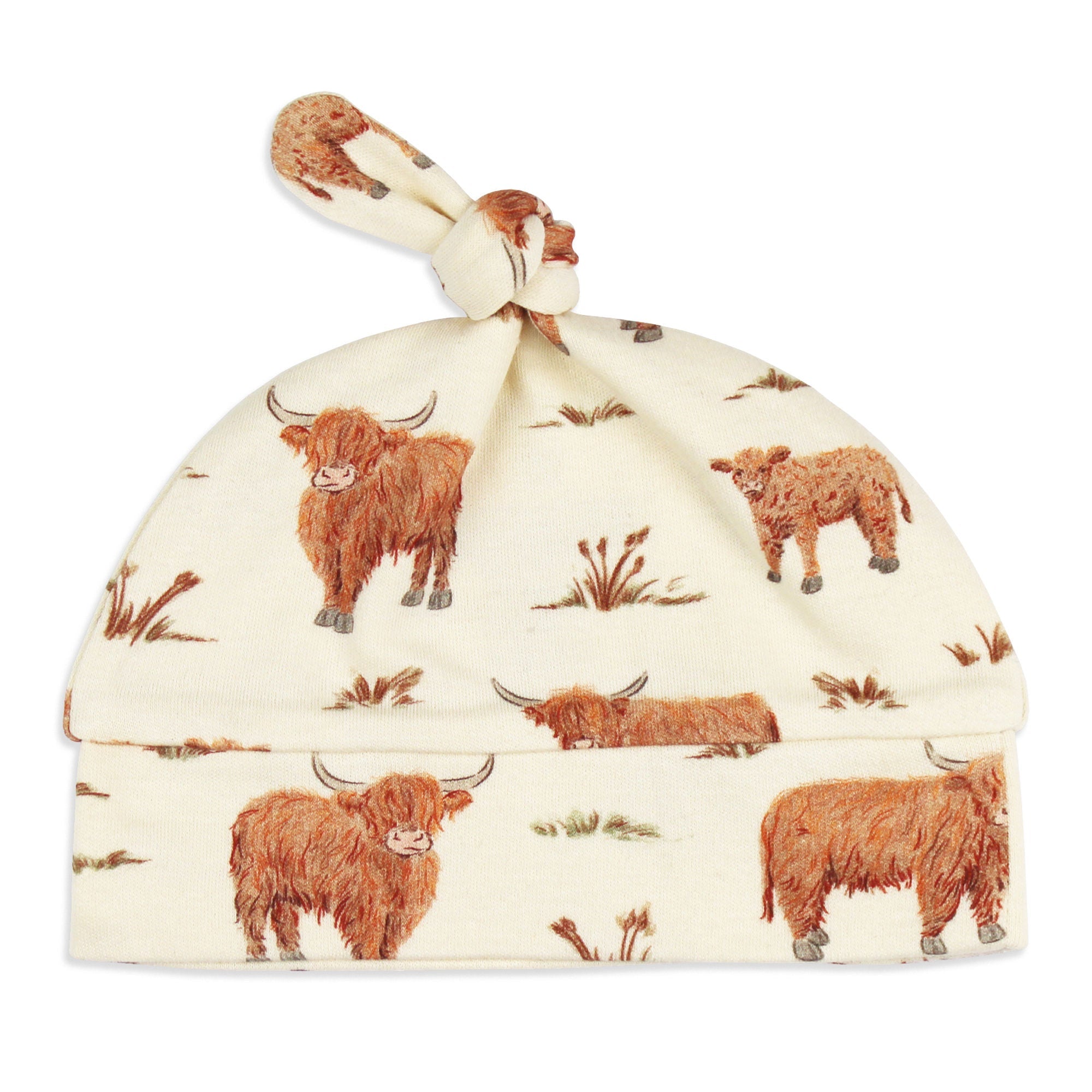 Highland Cow - Organic Knotted Hat
