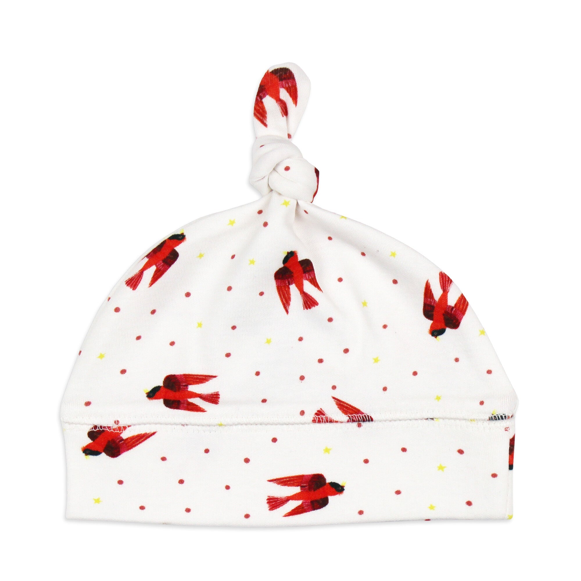 Red Bird - Organic Knotted Hat