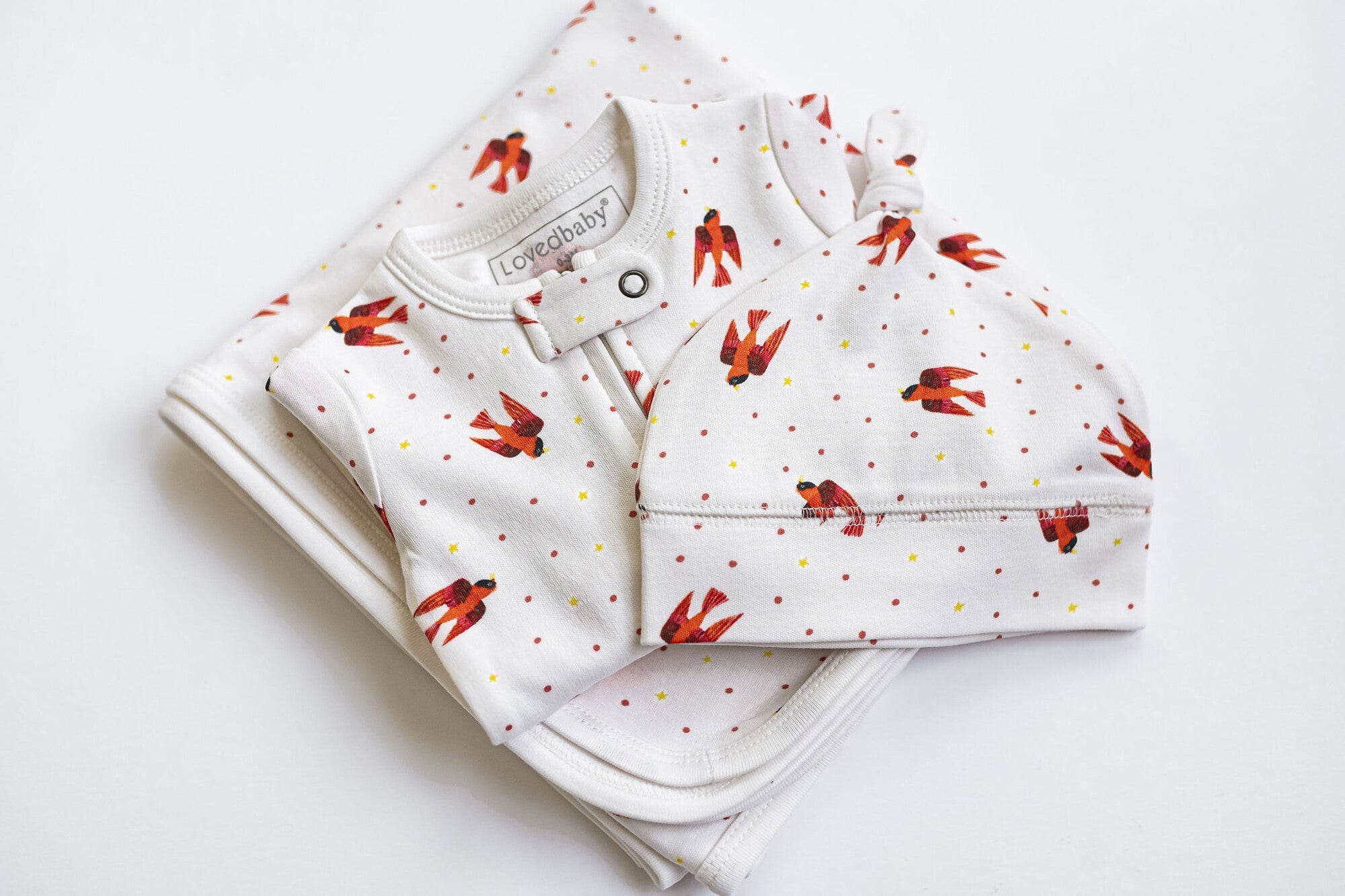 Red Bird - Organic Knotted Hat