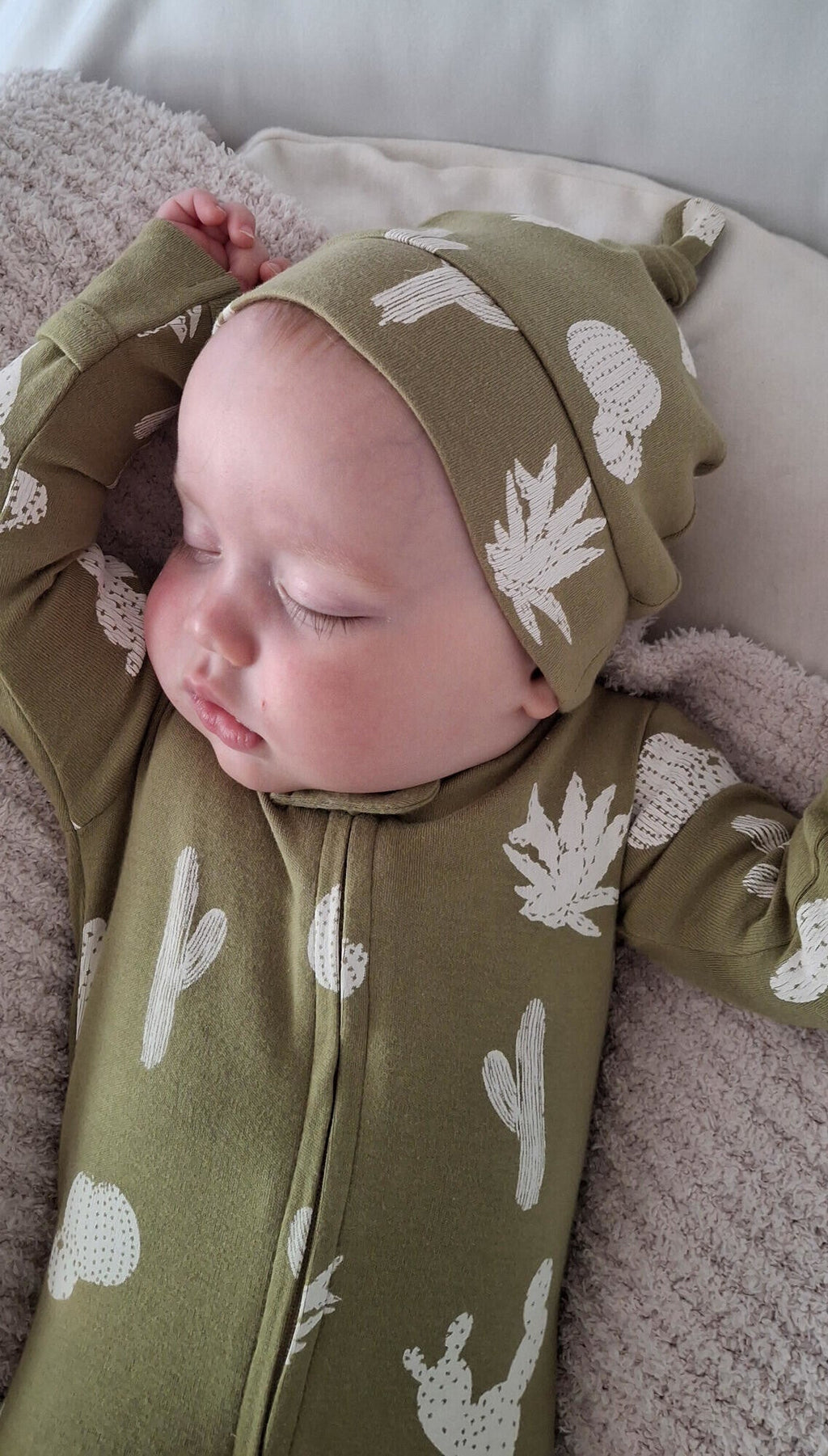 Sage Cactus - Organic Knotted Hat