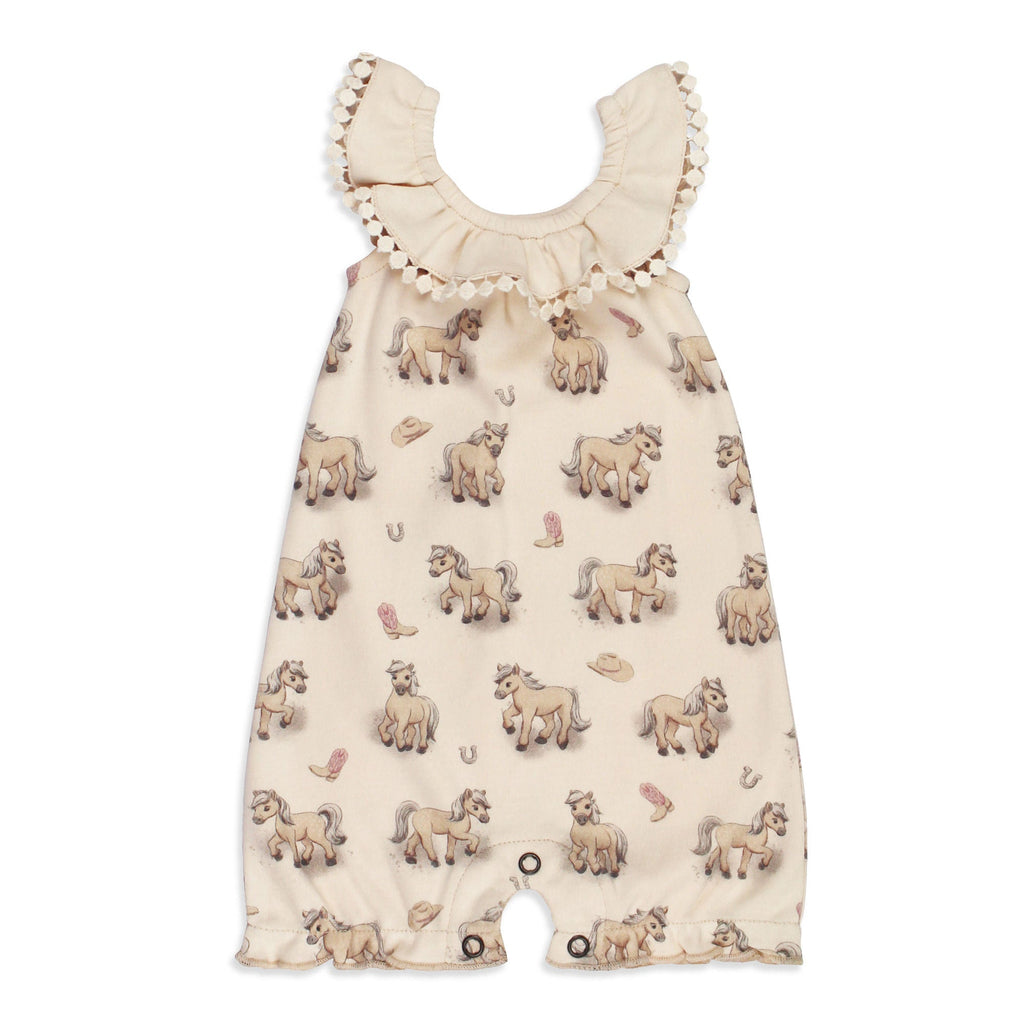 Blush Boots - Organic Bubble Romper