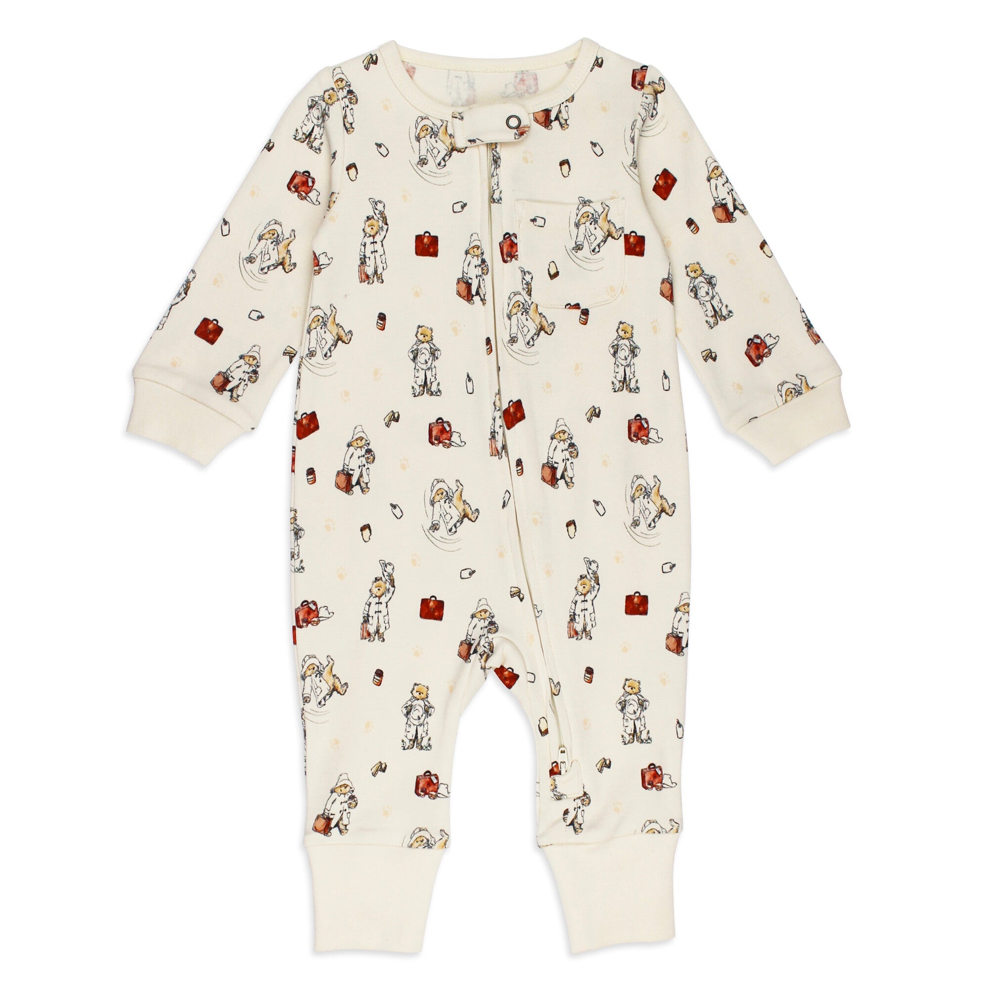Adventure Paddington - Organic Zipper Romper