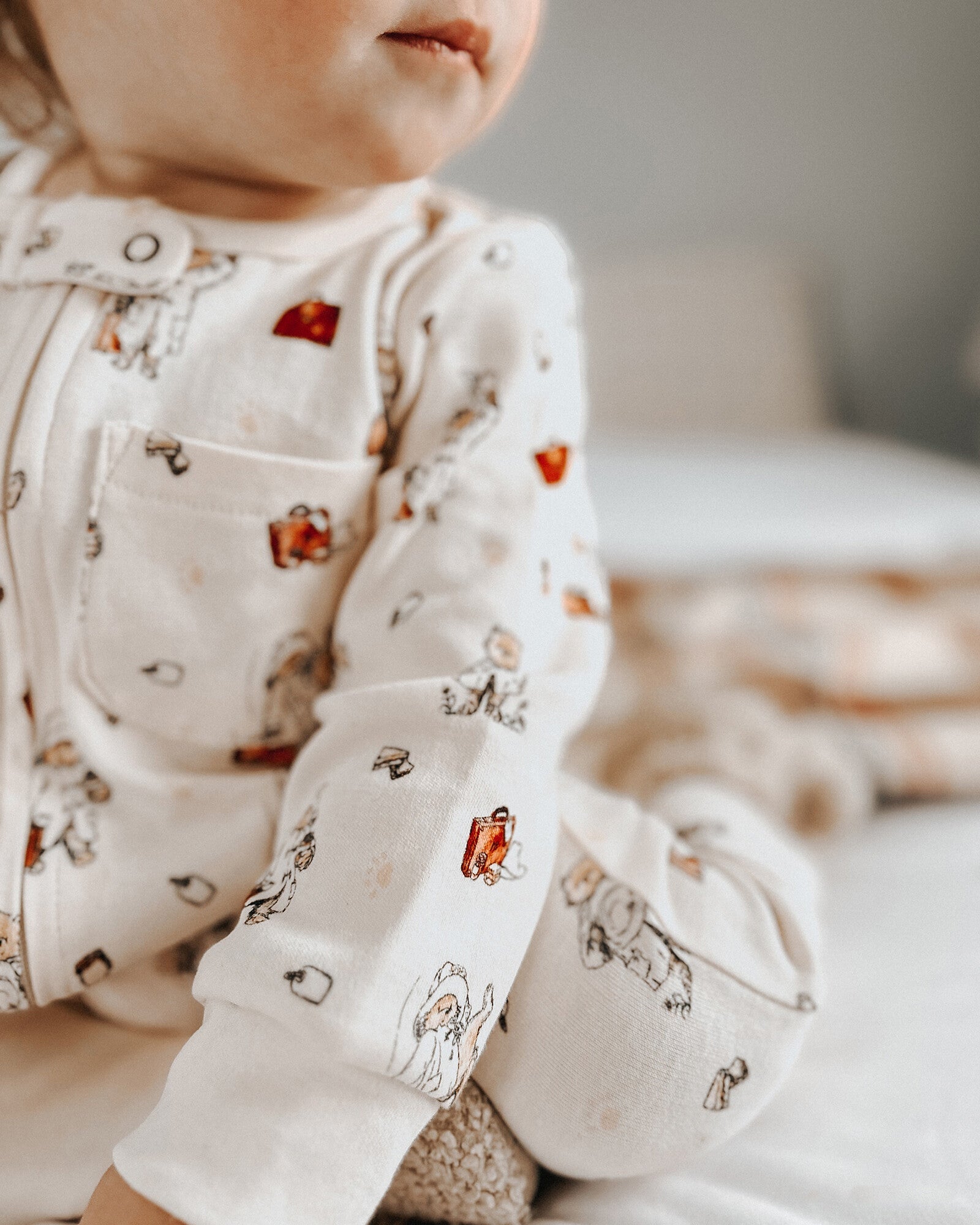 Adventure Paddington - Organic Zipper Romper