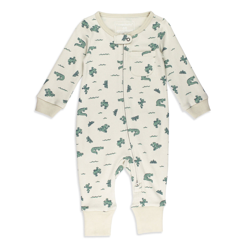 Alligator - Organic Zipper Romper