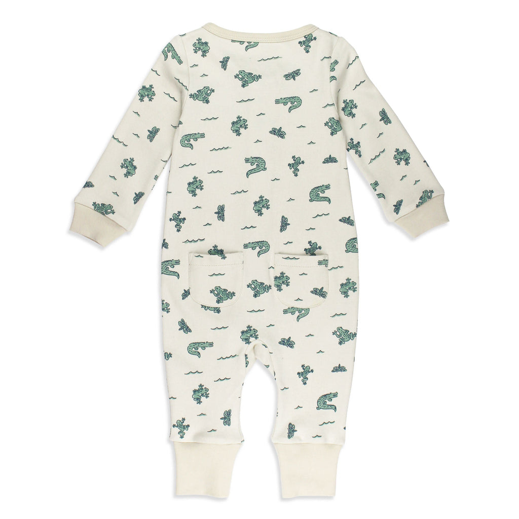 Alligator - Organic Zipper Romper
