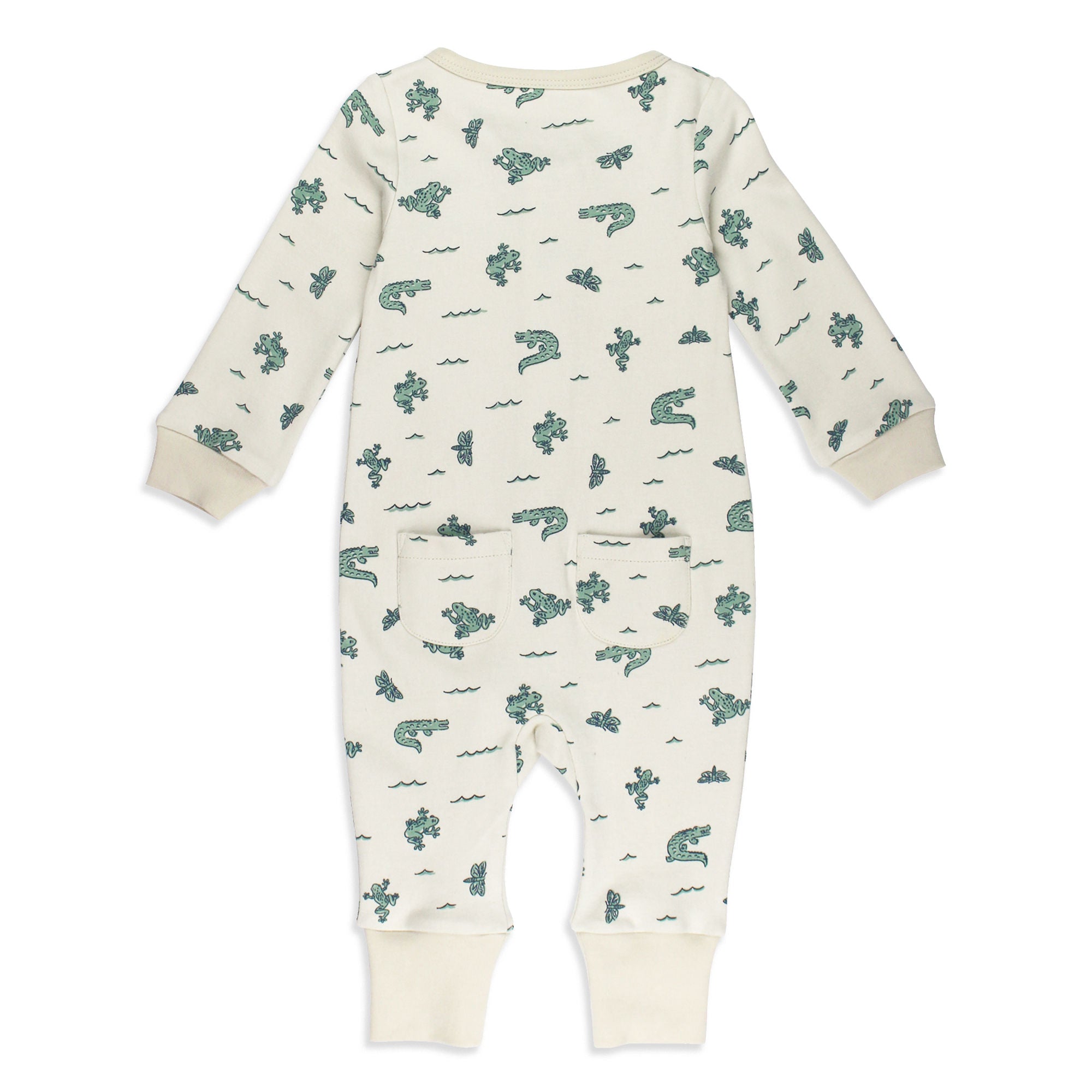 Alligator - Organic Zipper Romper