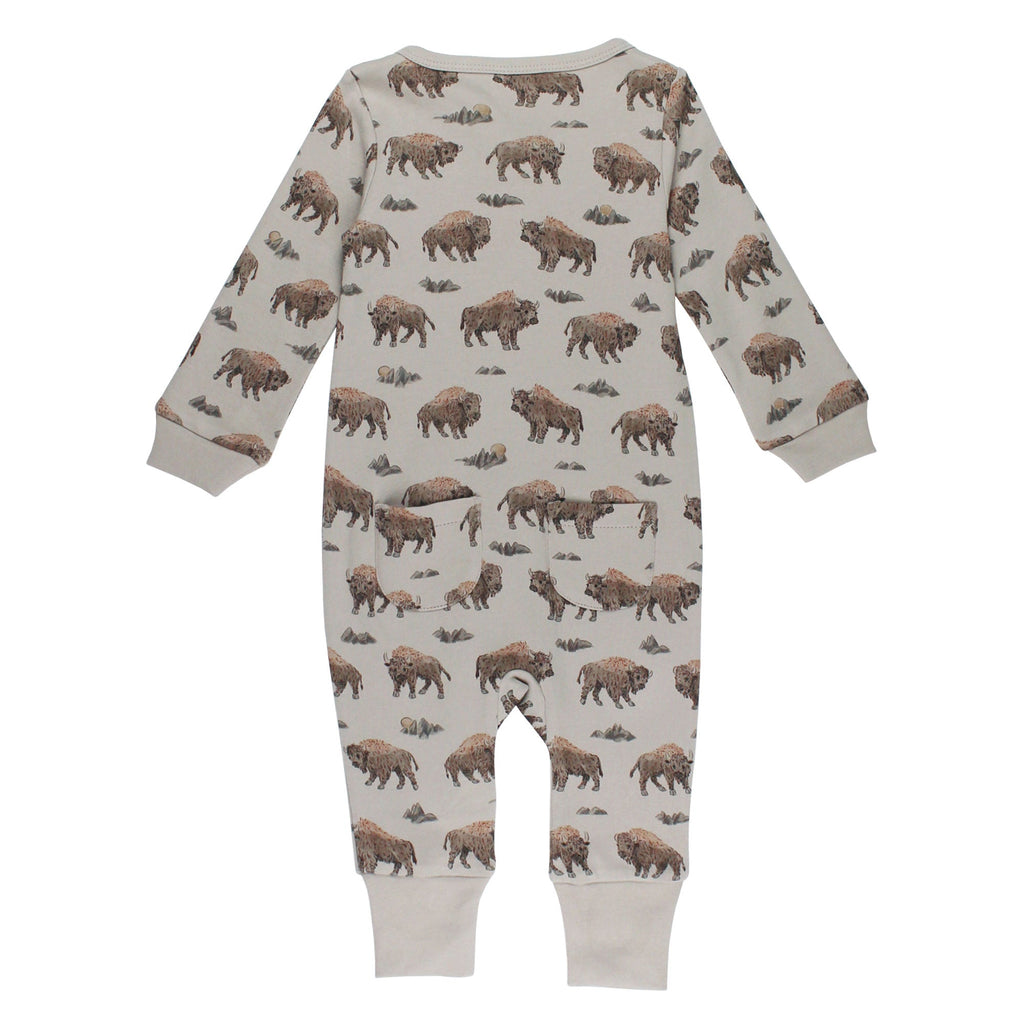Bison - Organic Zipper Romper