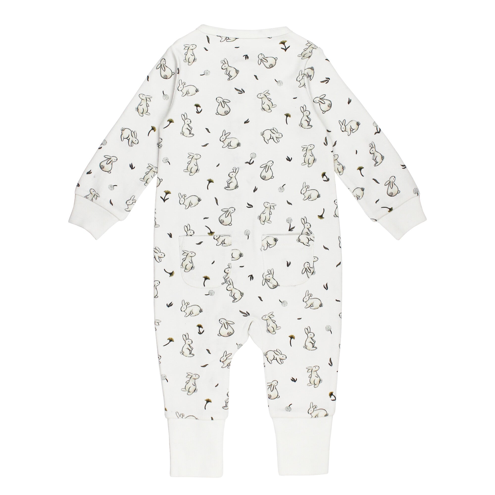 Bunny - Organic Zipper Romper