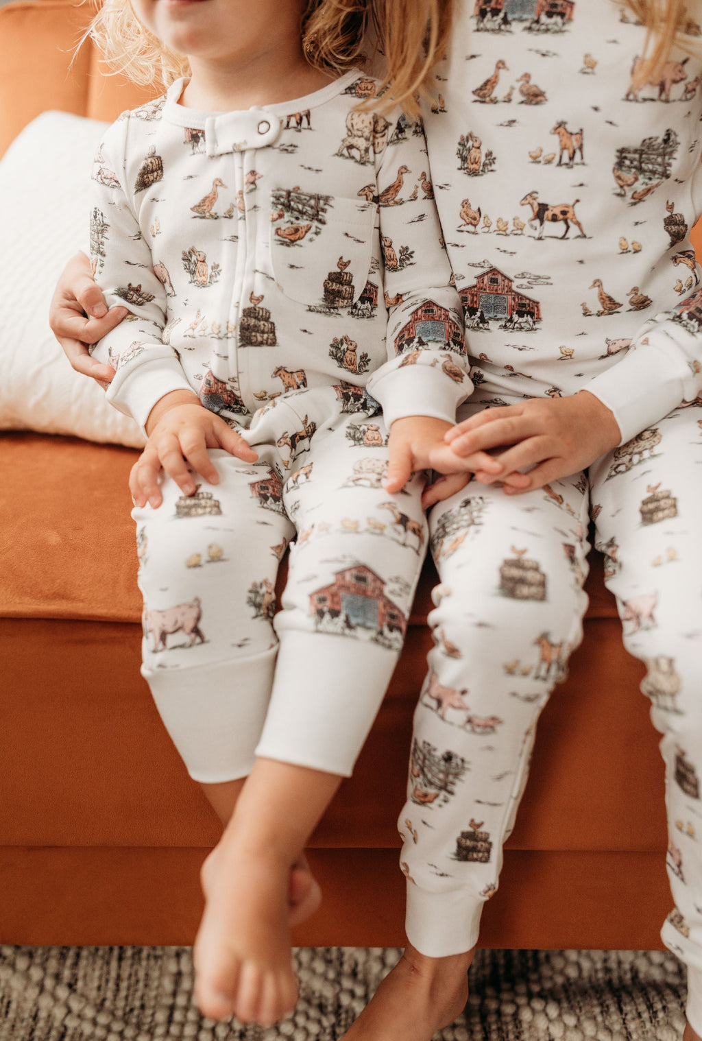 Farm Friends - Organic Zipper Romper