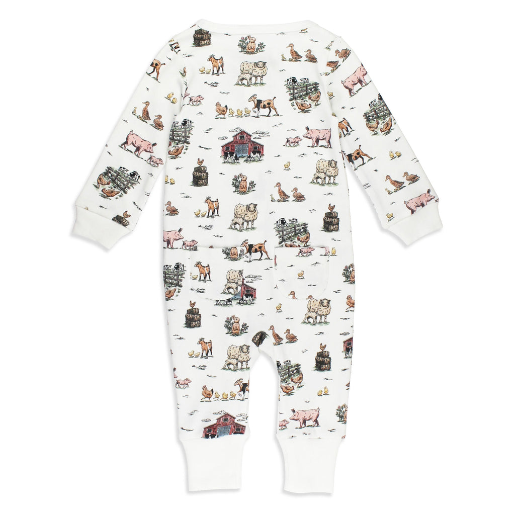 Farm Friends - Organic Zipper Romper