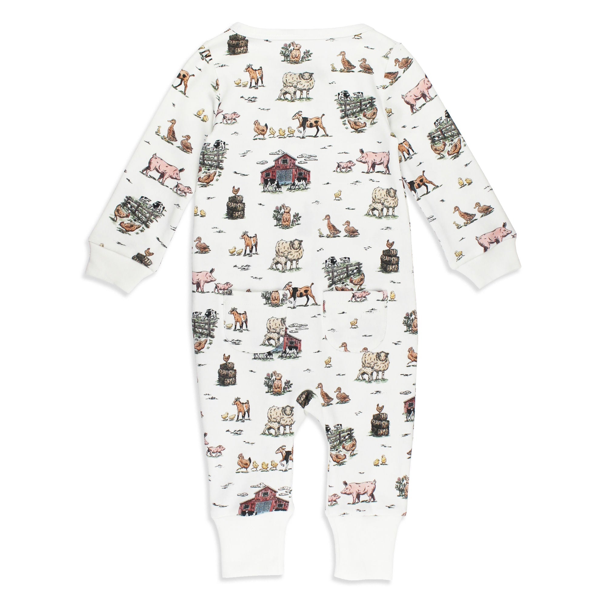 Farm Friends - Organic Zipper Romper