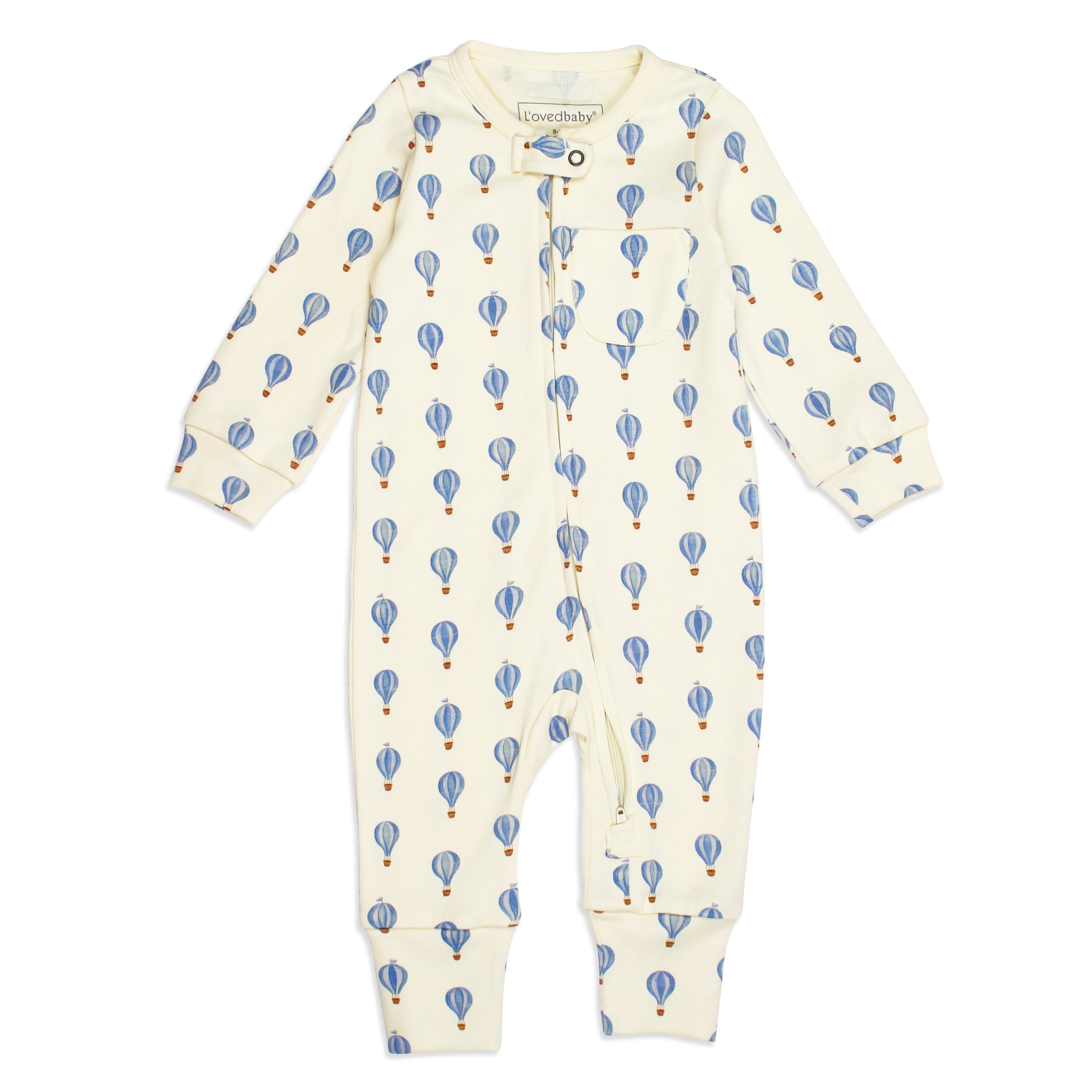 Hot Air Balloon - Organic Zipper Romper