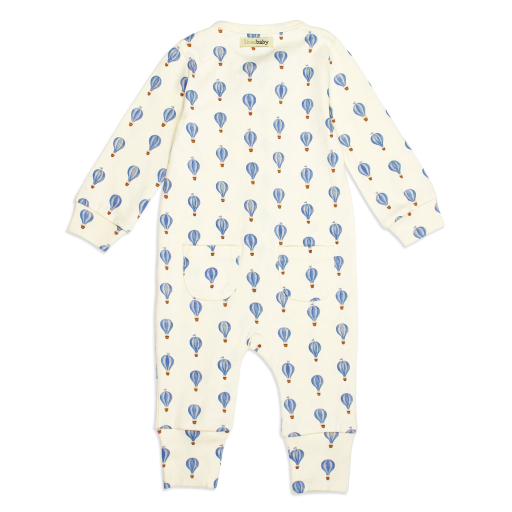 Hot Air Balloon - Organic Zipper Romper