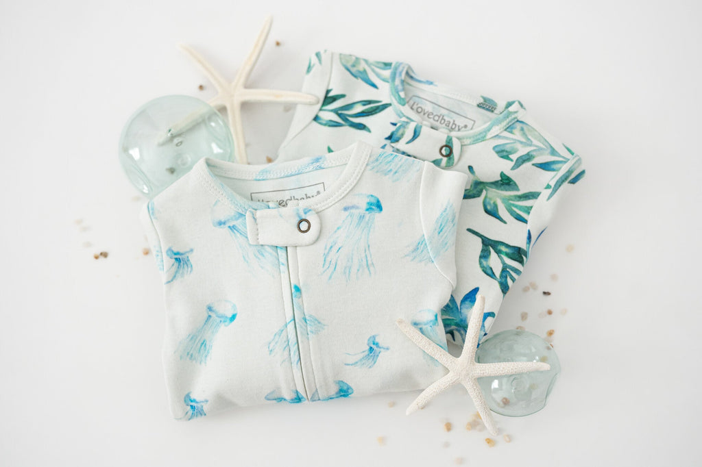 Jellyfish - Organic Zipper Romper