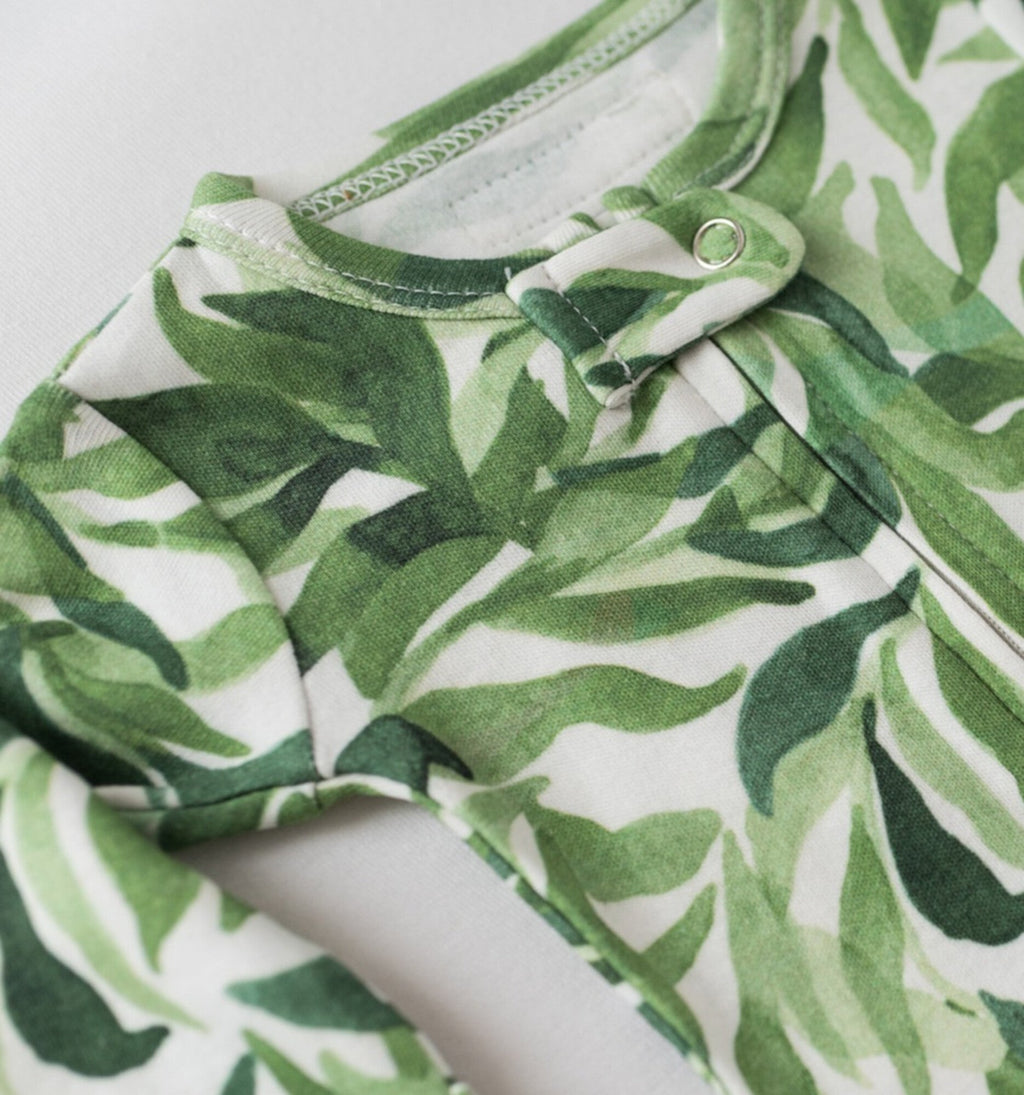 Kelp - Organic Zipper Romper