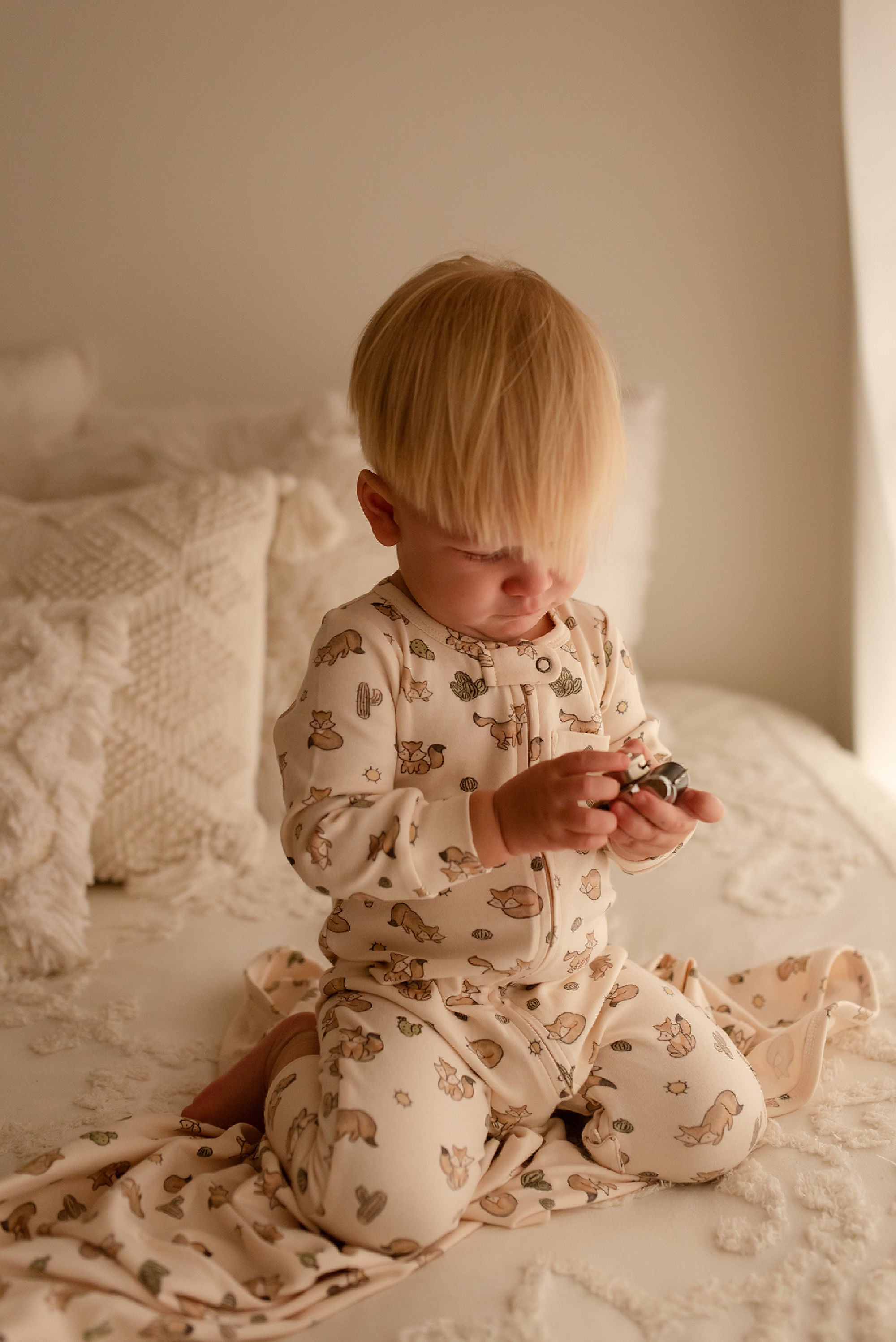 Little Fox - Organic Zipper Romper