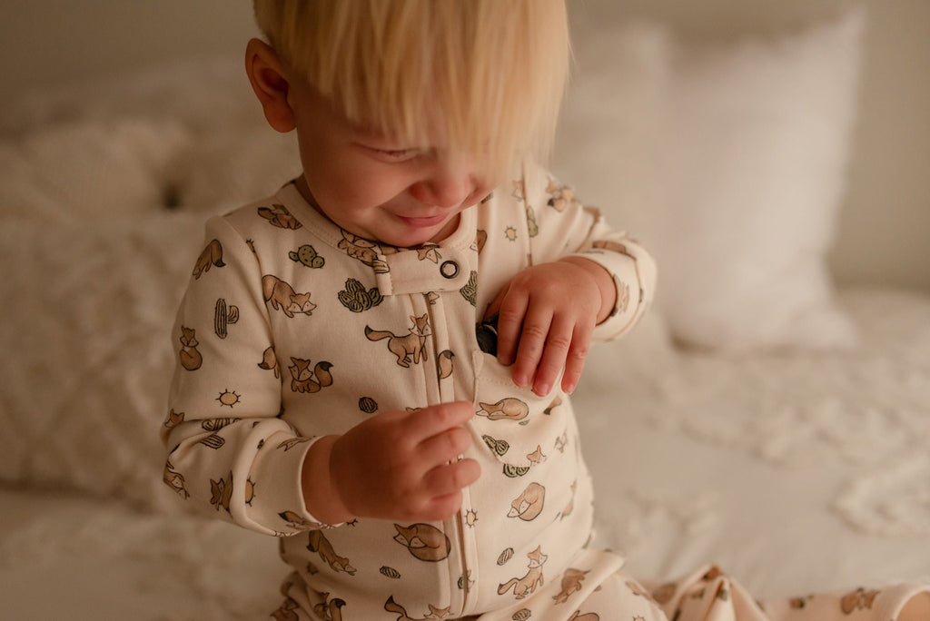 Little Fox - Organic Zipper Romper