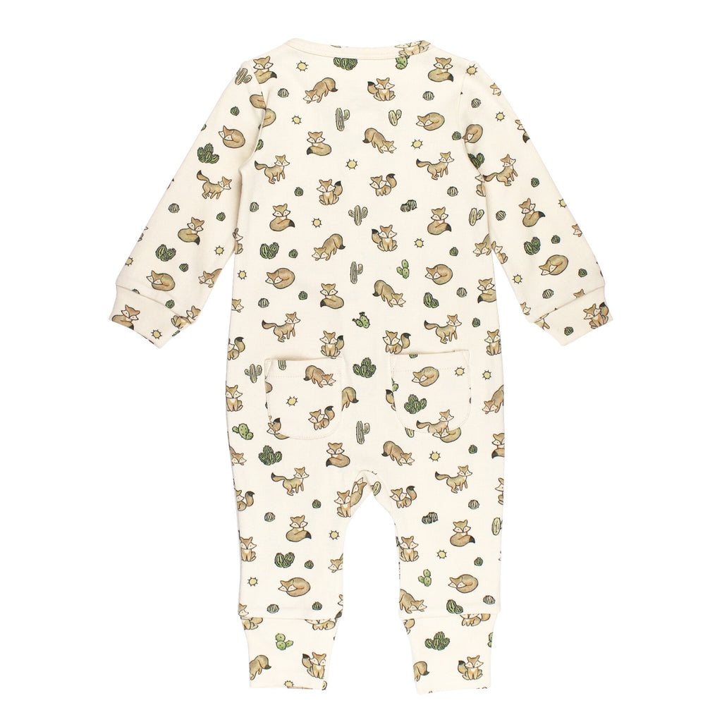Little Fox - Organic Zipper Romper