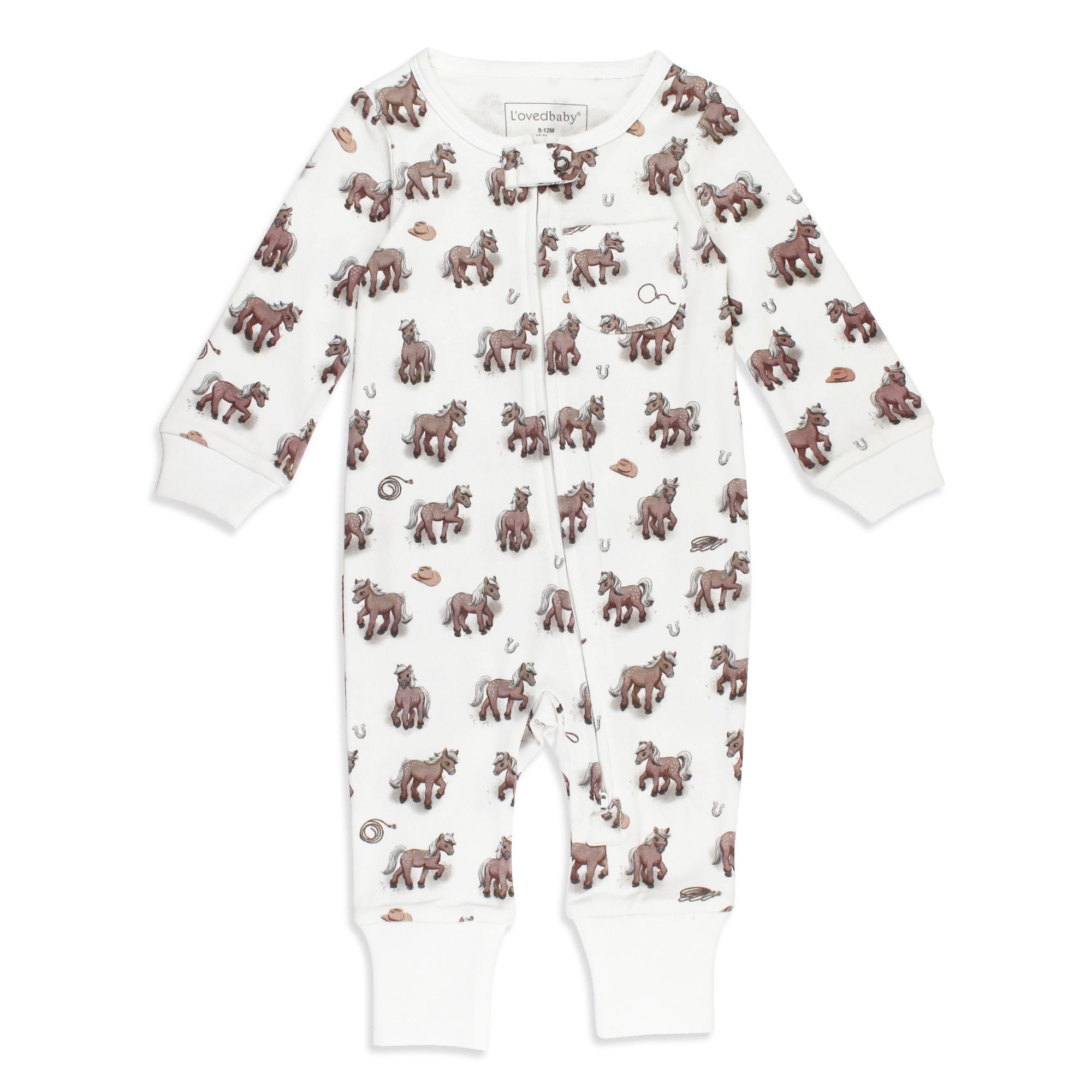 Little Lasso - Organic Zipper Romper