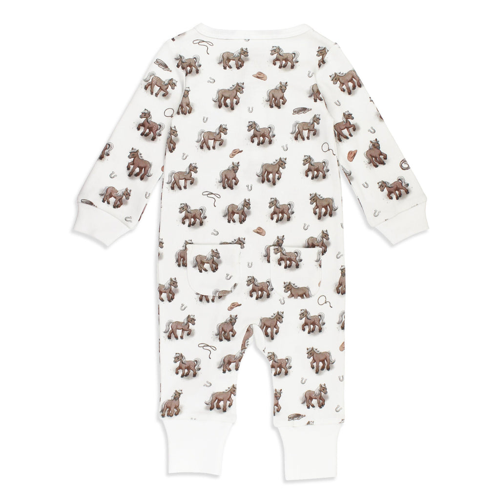 Little Lasso - Organic Zipper Romper