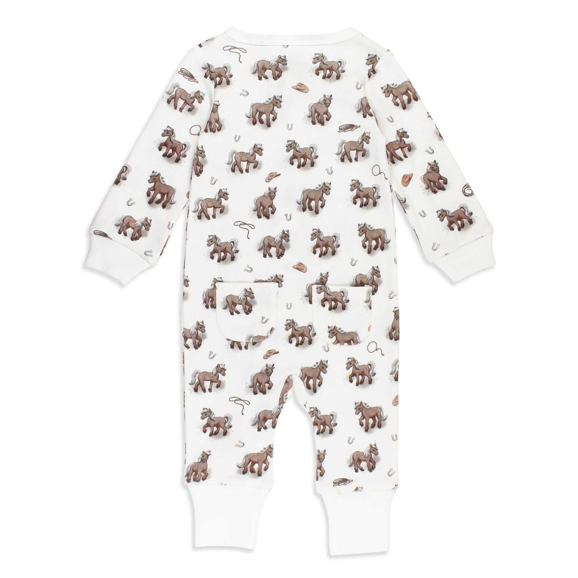 Little Lasso - Organic Zipper Romper
