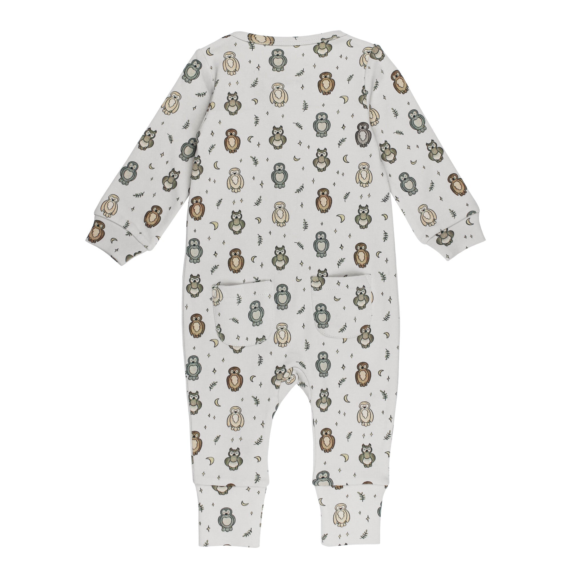 Owl Hoo? - Organic Zipper Romper
