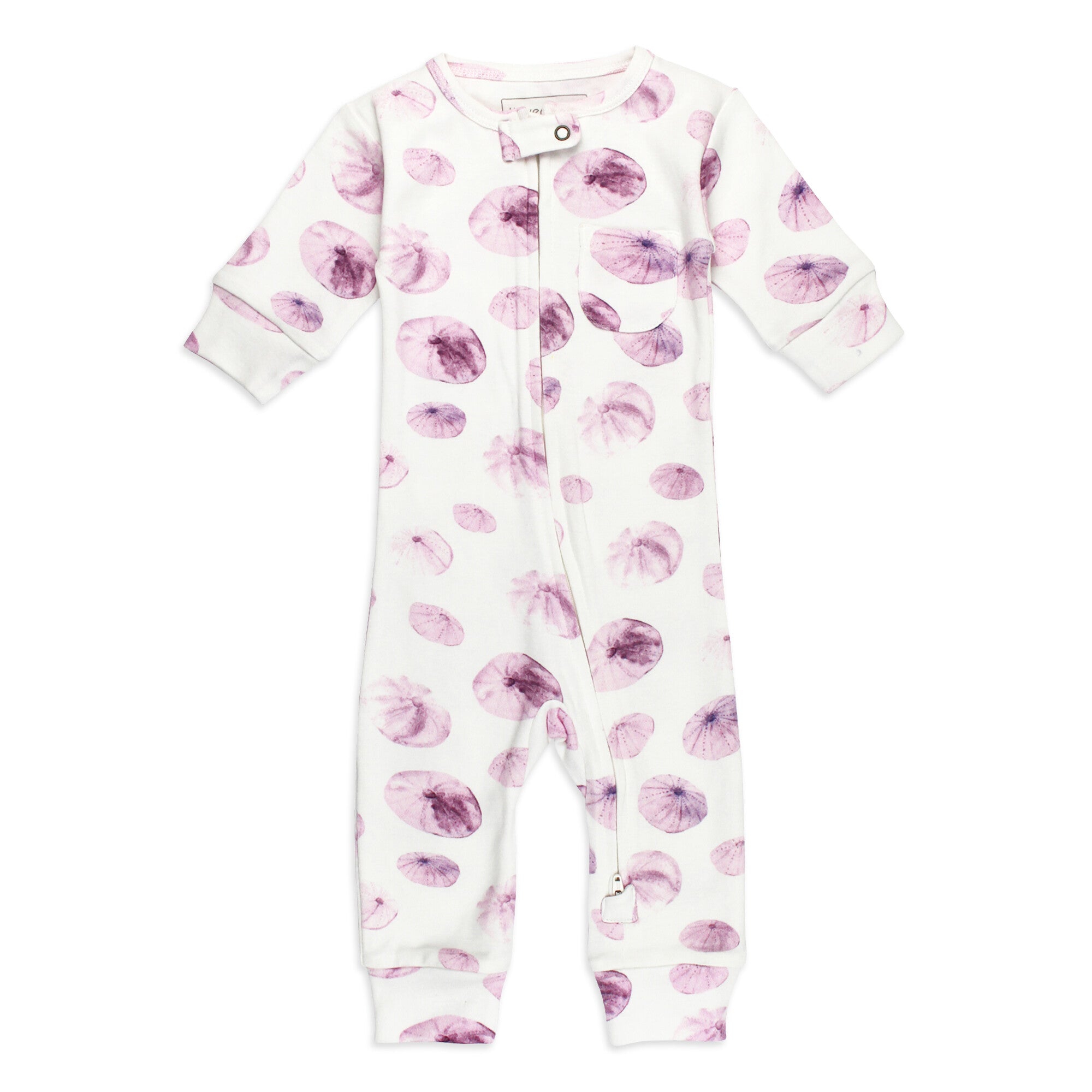Sea Urchin - Organic Zipper Romper