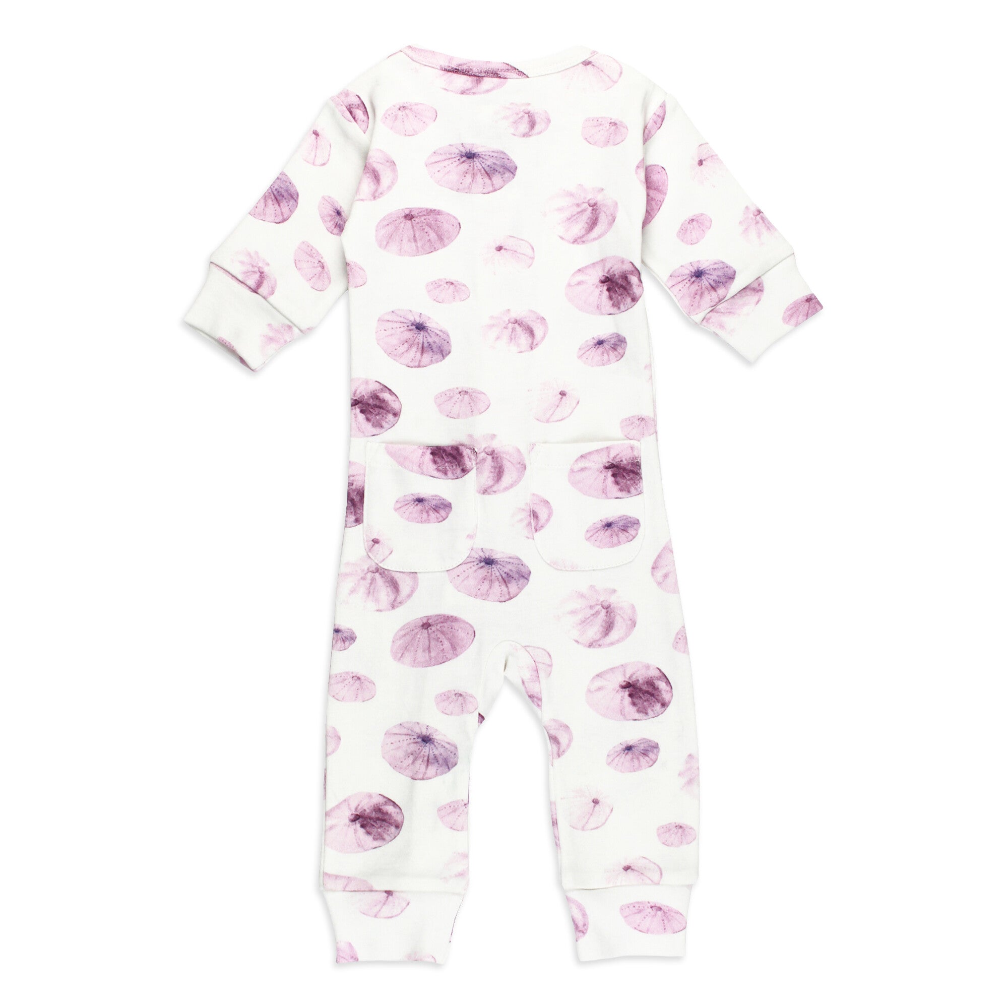 Sea Urchin - Organic Zipper Romper
