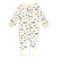 Shark - Organic Zipper Romper