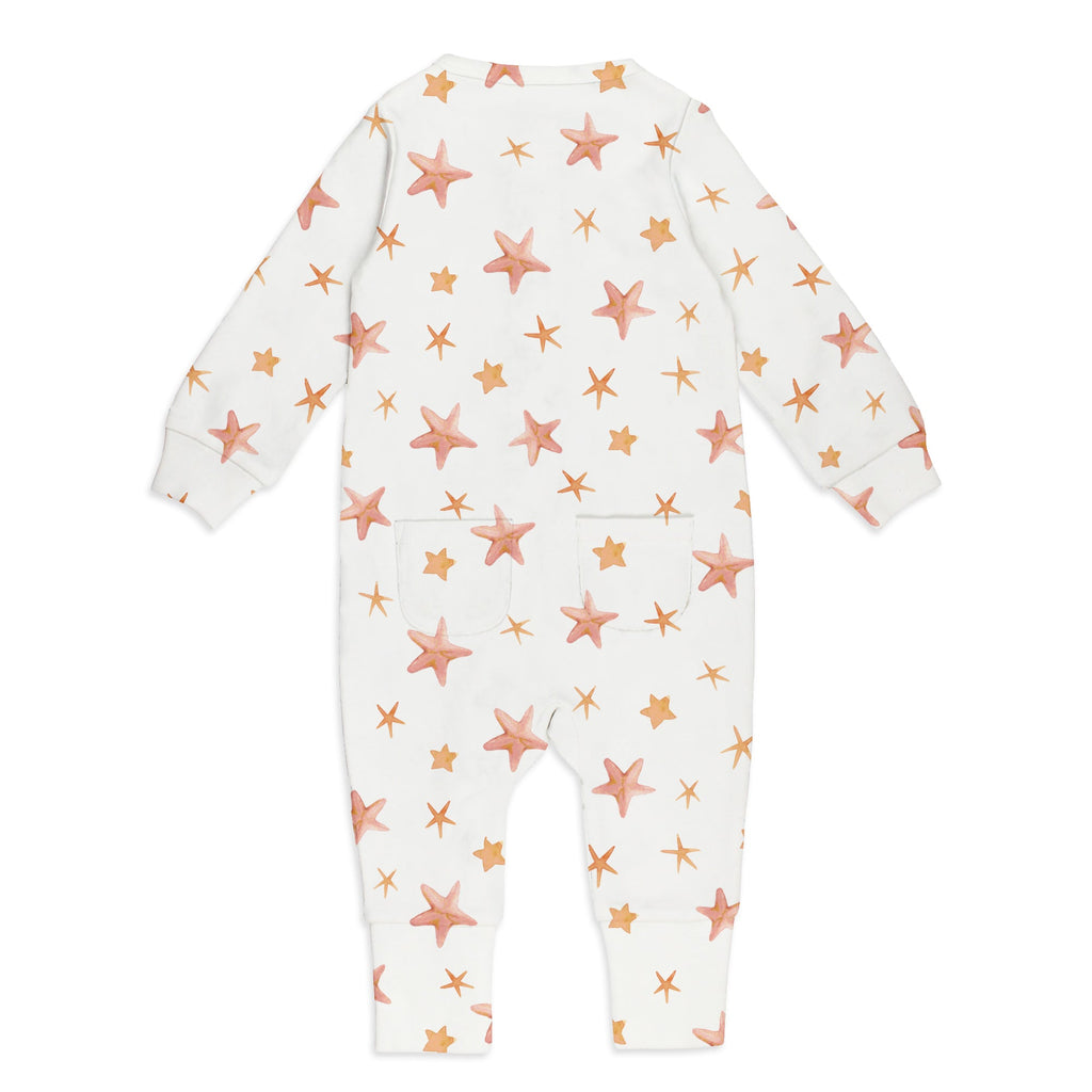 Starfish - Organic Zipper Romper