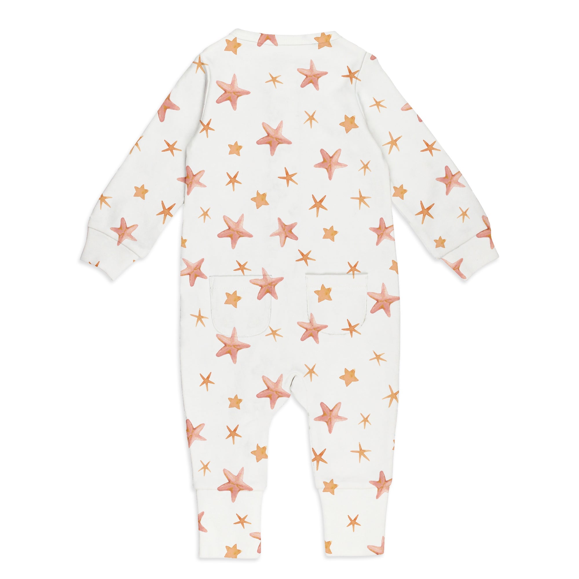 Starfish - Organic Zipper Romper