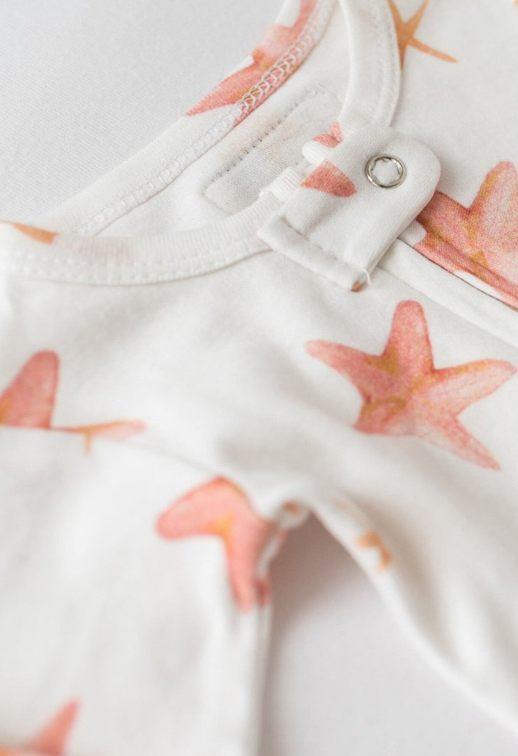 Starfish - Organic Zipper Romper