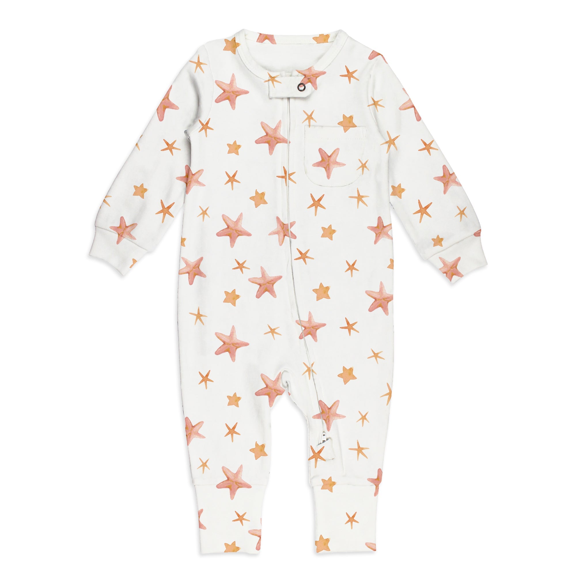 Starfish - Organic Zipper Romper